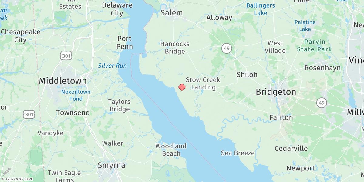 Map of 1 N.mi. Above Entrance, N.j.