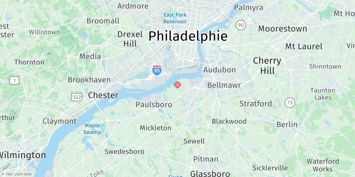 Map of Woodbury Creek, N.j.