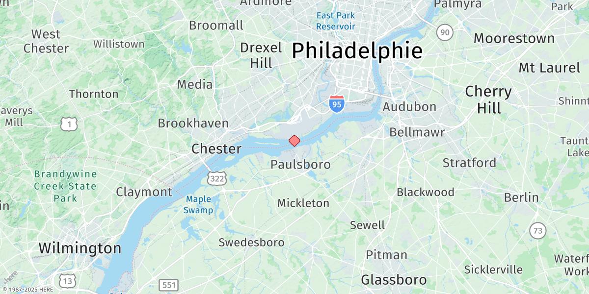 Map of Billingsport, N.j.
