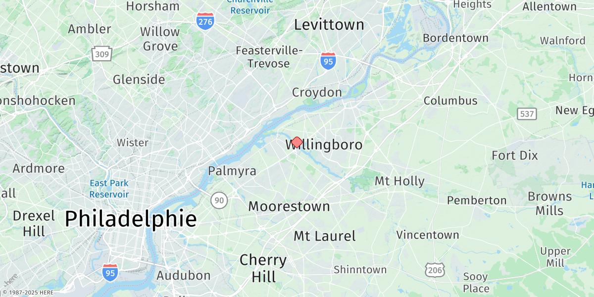Map of Bridgeboro