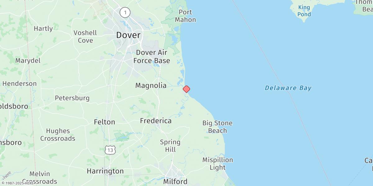 Map of Murderkill River Entrance