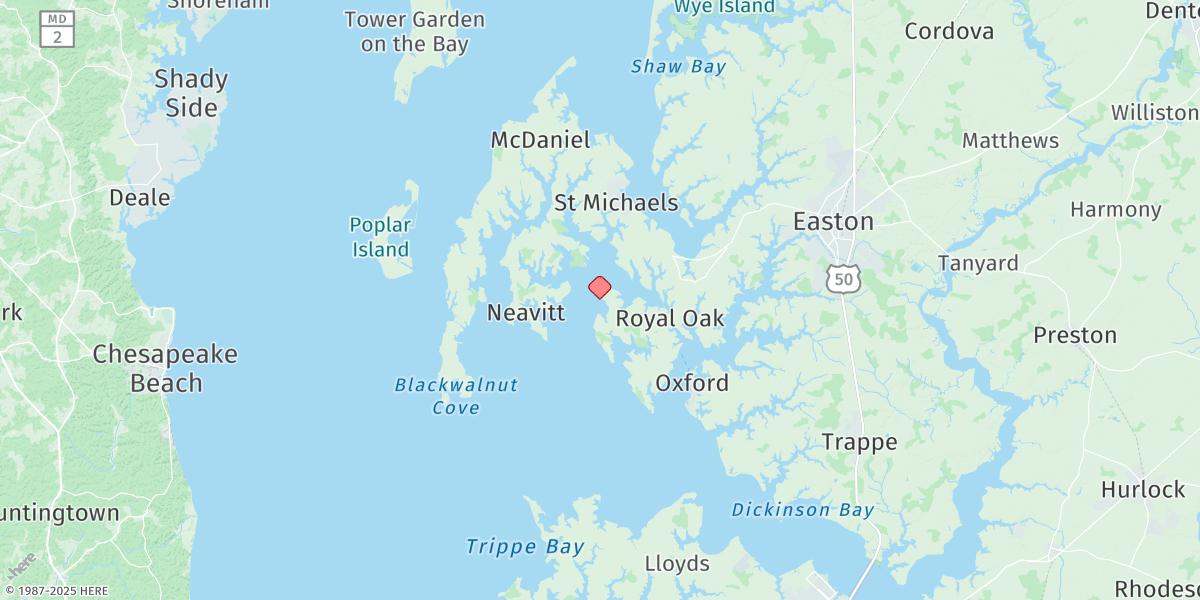 Map of Deep Neck Point, Broad Creek
