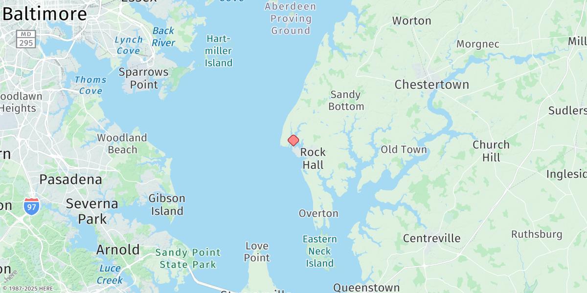 Map of Deep Landing, Swan Creek