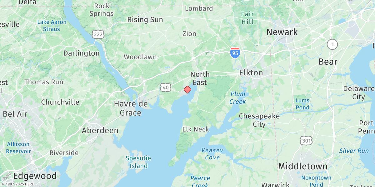 Map of Charlestown, Northeast River
