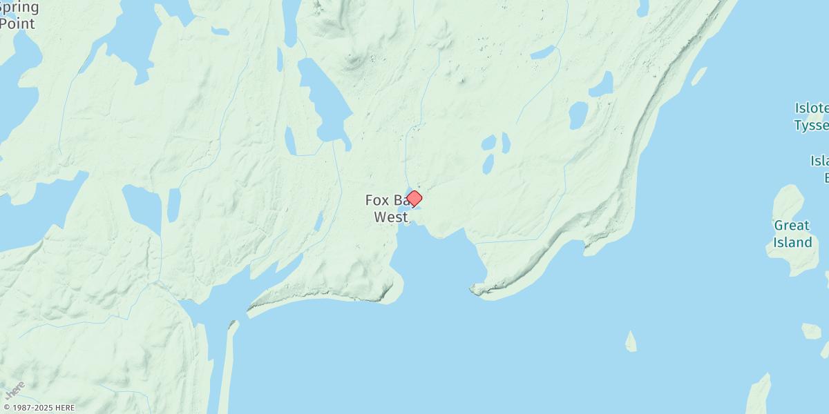 Map of Fox Bay
