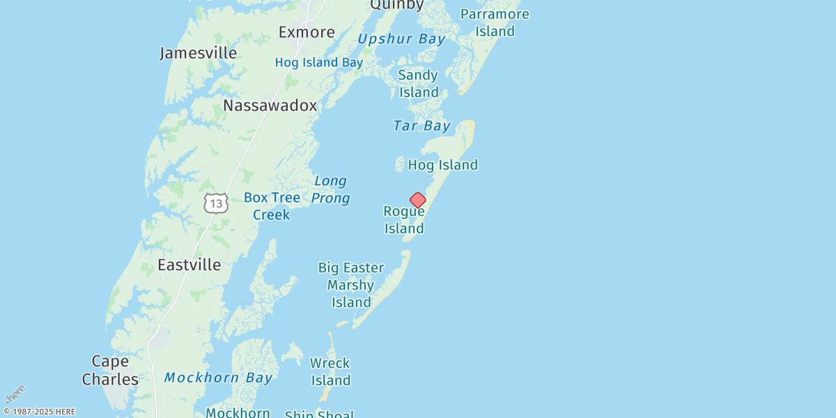 Map of Great Machipongo Inlet (Inside)