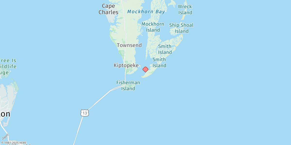 Map of Smith Island (Coast Guard Station)