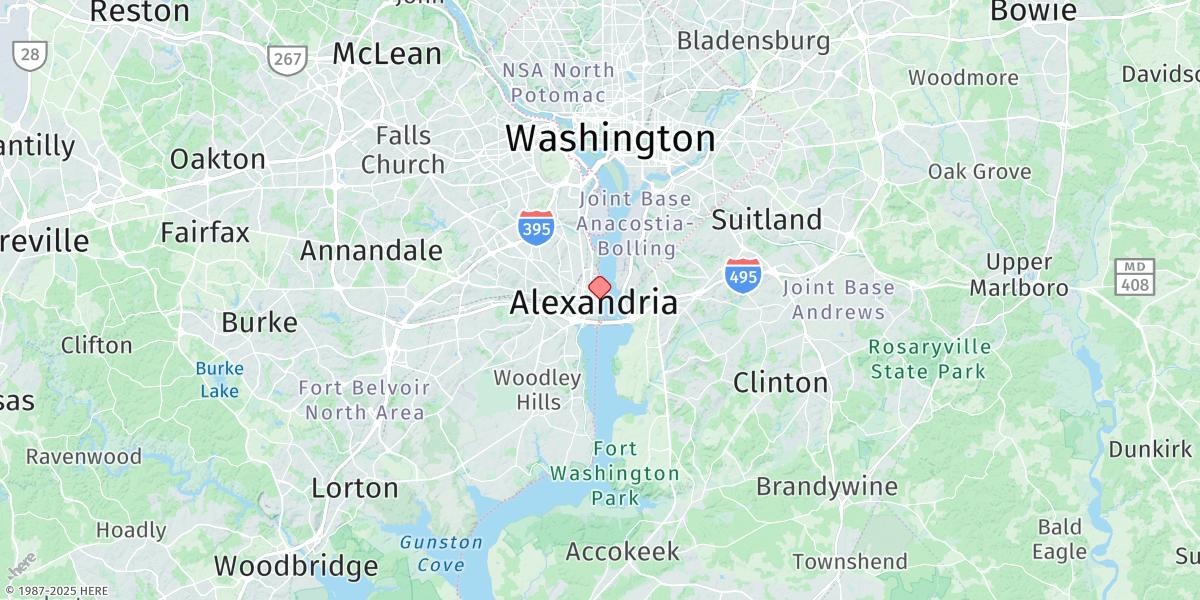 Map of Alexandria, Va.