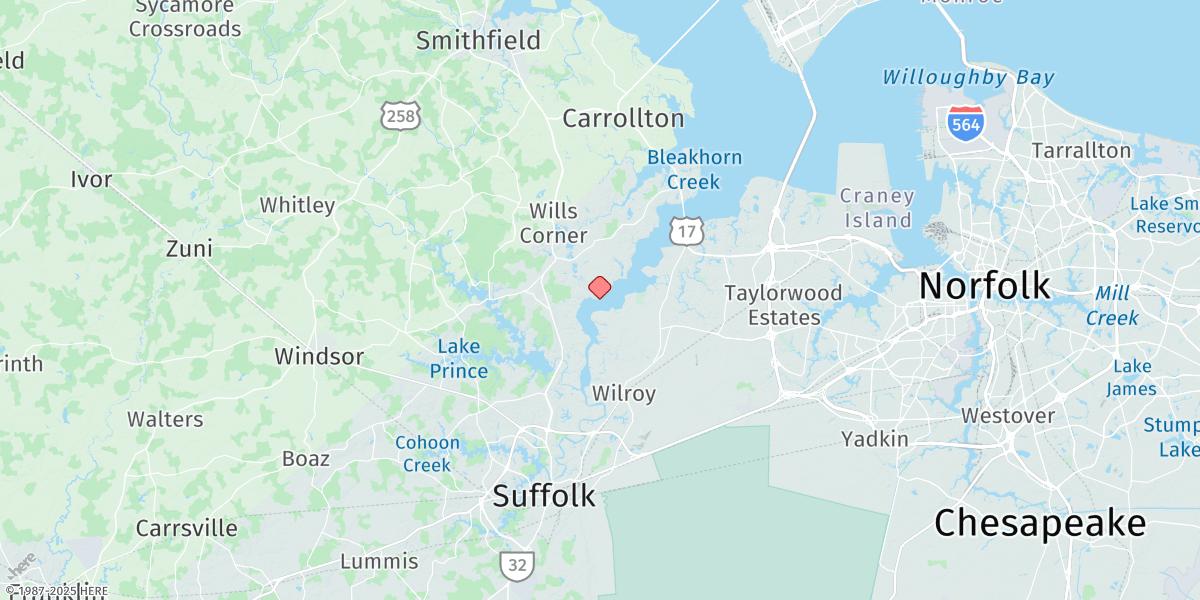 Map of Hollidays Point (Kings Highway Bridge)