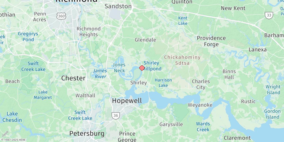 Map of Haxall