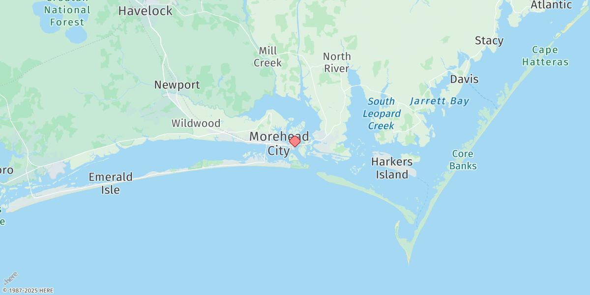 Map of Morehead City