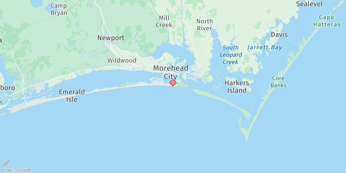 Map of Triple Ess Marina, Bogue Sd.