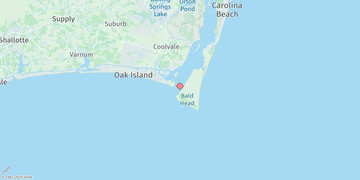 Map of Bald Head