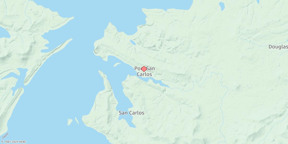 Map of Port San Carlos