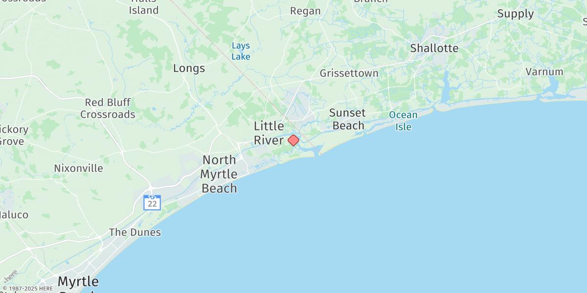 Map of Dunn Sound, North End