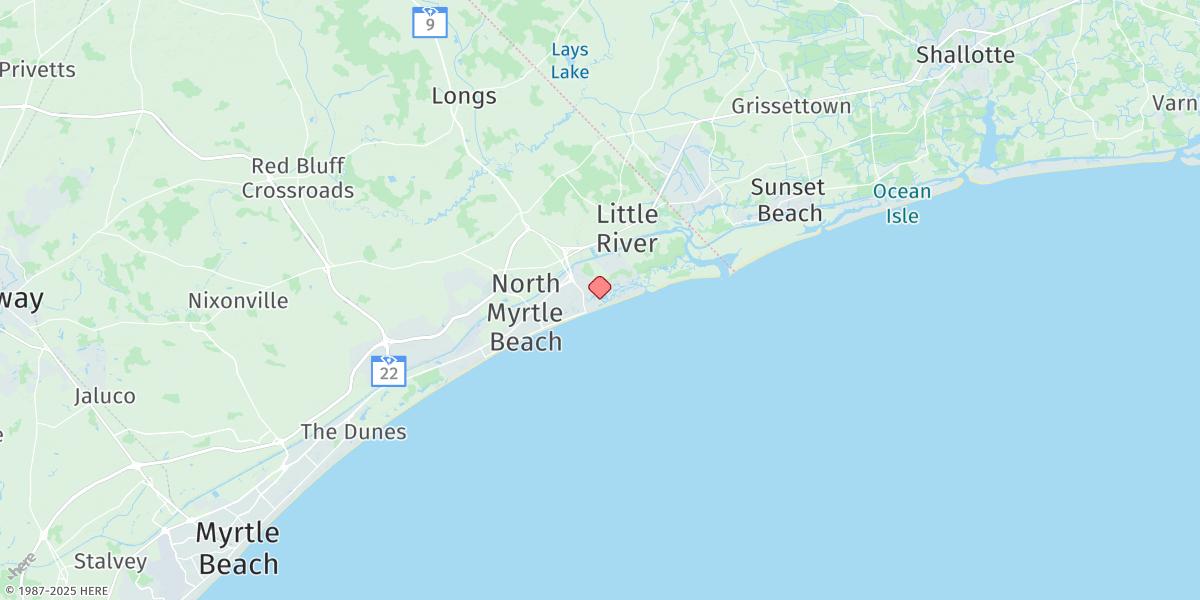 Map of Cherry Grove (Inside)