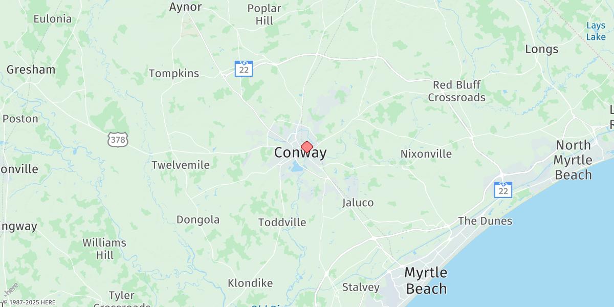 Map of Conway, Rr. Bridge