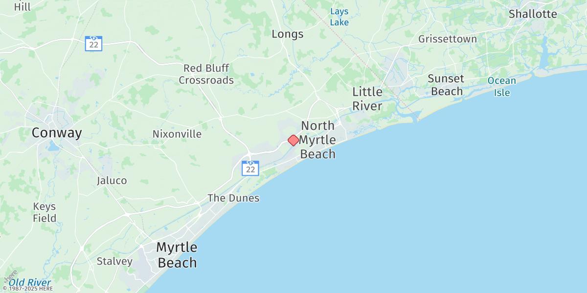 Map of Myrtle Beach Airport