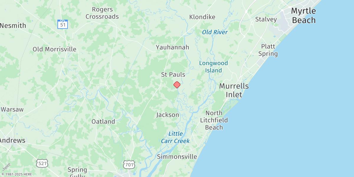 Map of Holly Grove Plantation