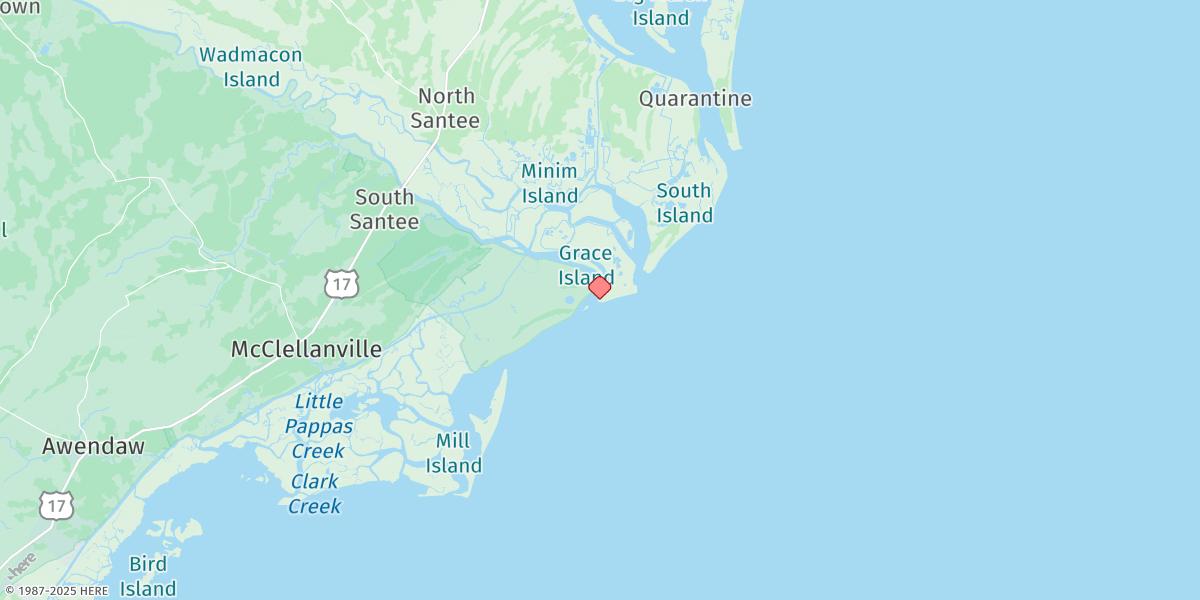 Map of Cedar Island Point, South Santee River