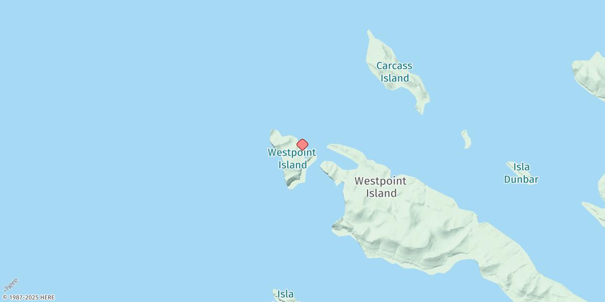 Map of Westpoint Island