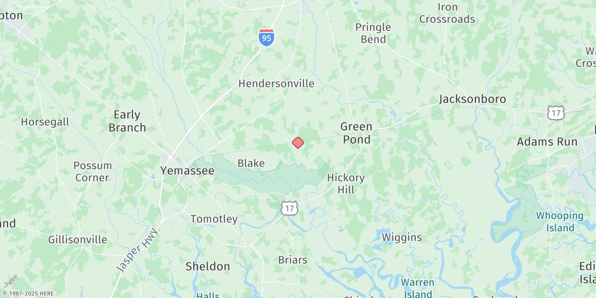 Map of Cuckolds Creek