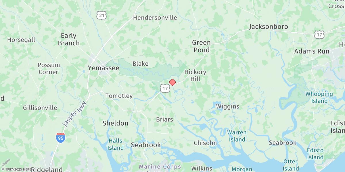 Map of U.s. 17 Bridge