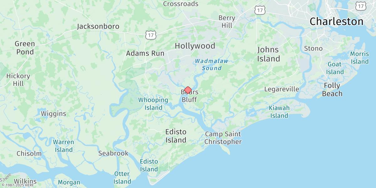 Map of Bluff Point