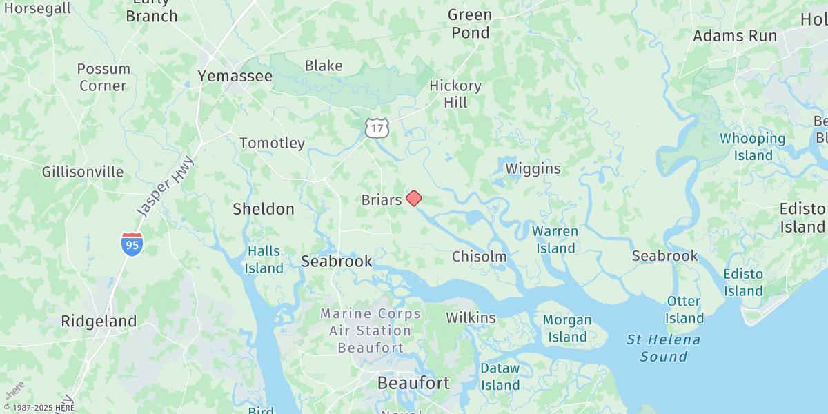 Map of Briars Creek Ent., Wimbee Creek, Bull River