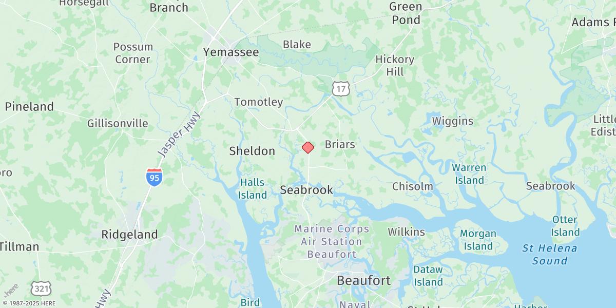 Map of Lobeco, Whale Branch