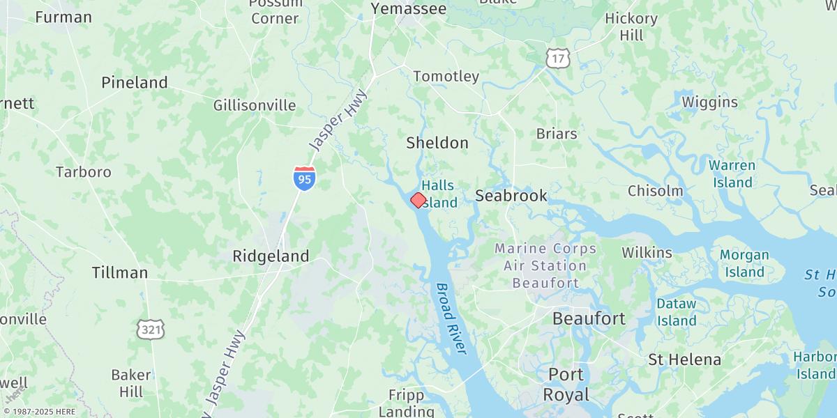Map of Rr. Bridge, Hall Island