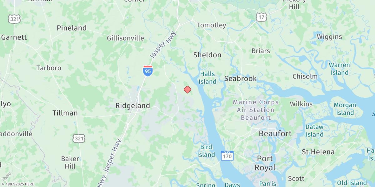 Map of Pilot Island, West Branch Boyds Creek