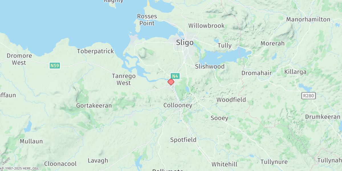 Map of Ballysadare Bay (Culleenamore)