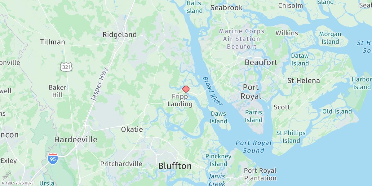 Map of Chechessee Bluff, Chechessee River