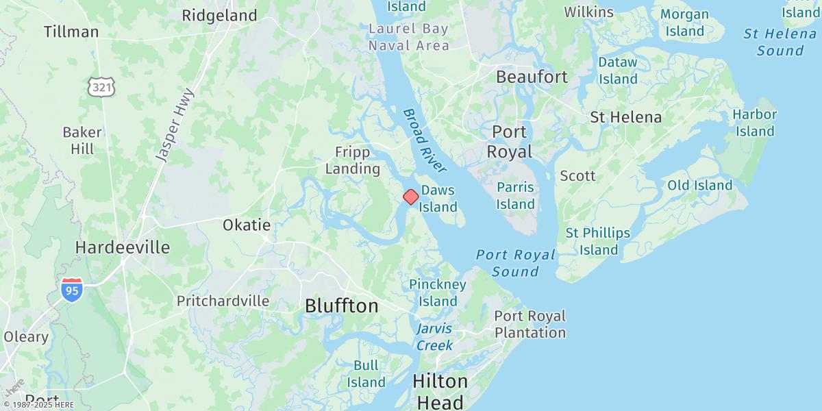 Map of Colleton River Entrance