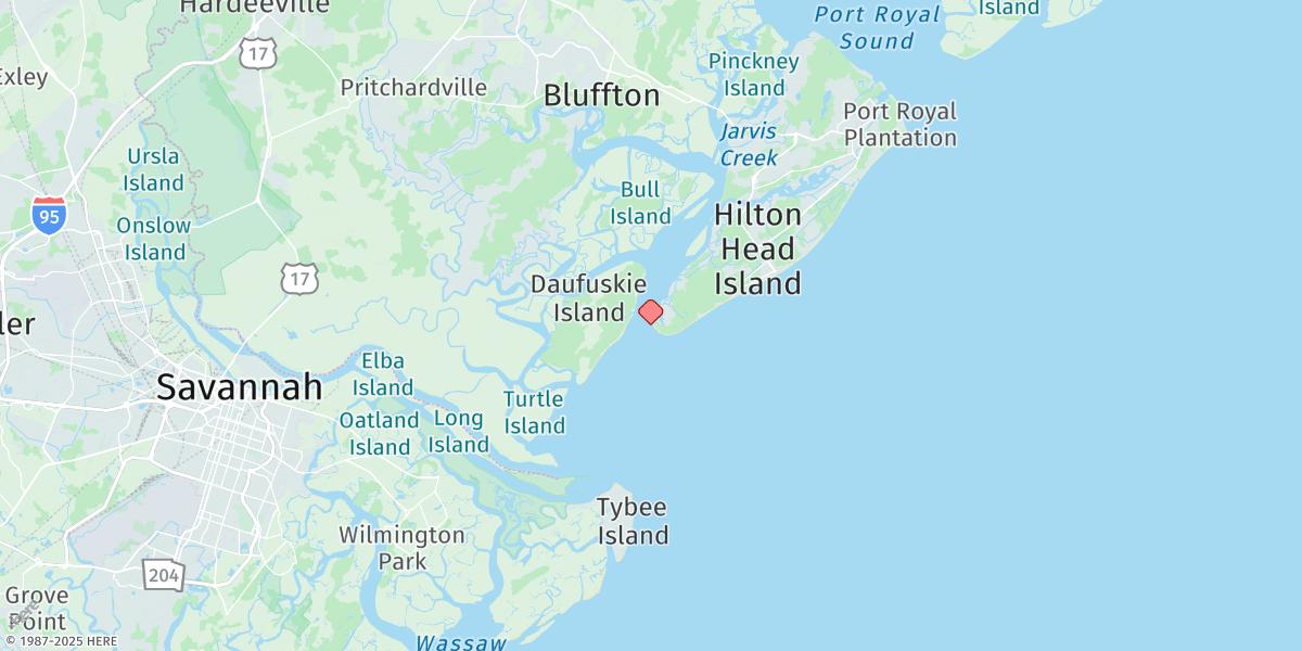 Map of Braddock Point, Hilton Head Island