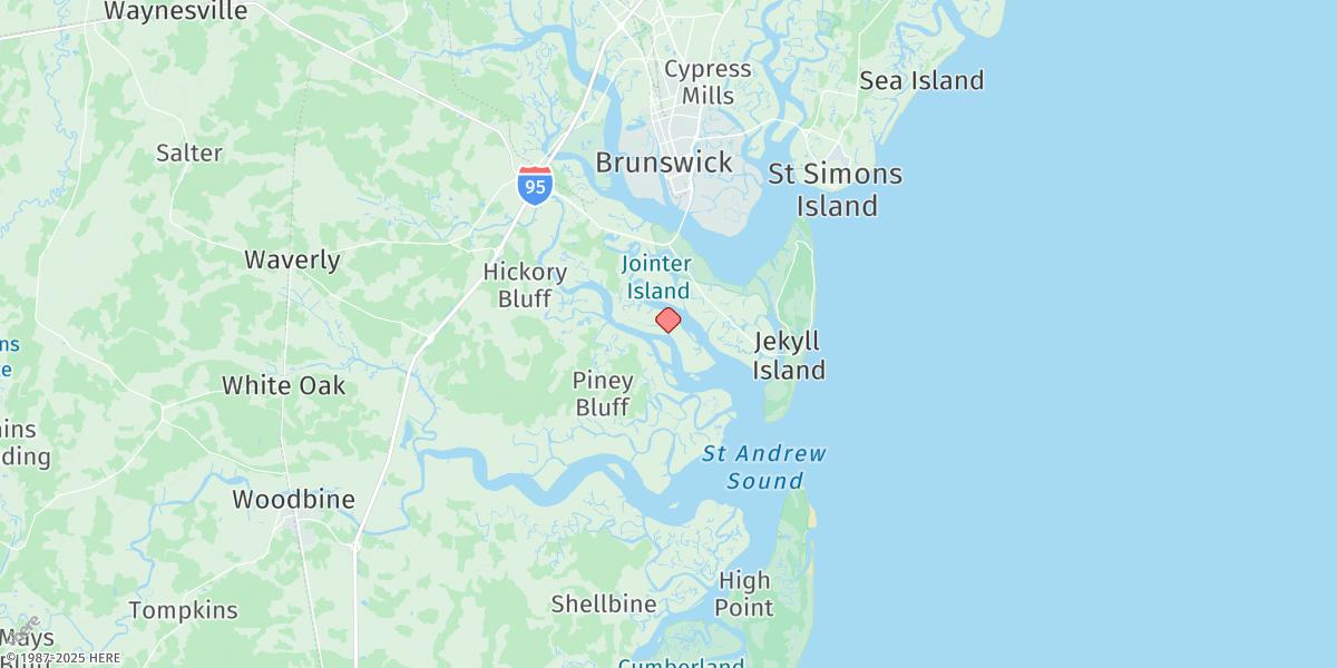 Map of 2.5 Miles Above Mouth