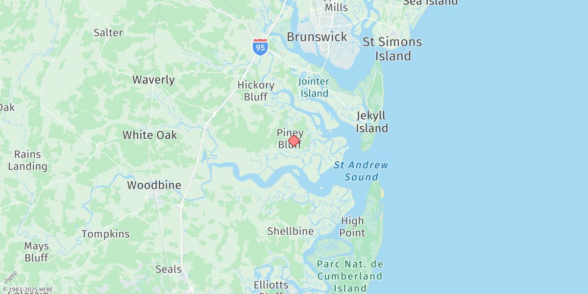 Map of Dover Bluff, Dover Creek