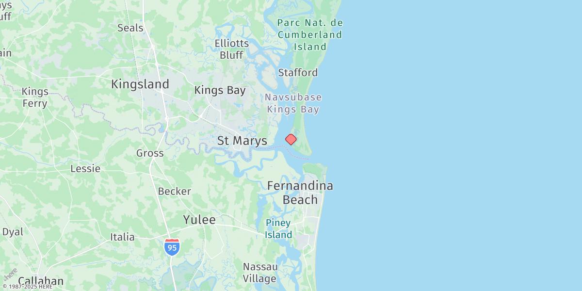 Map of Beach Creek Ent., Cumberland Island