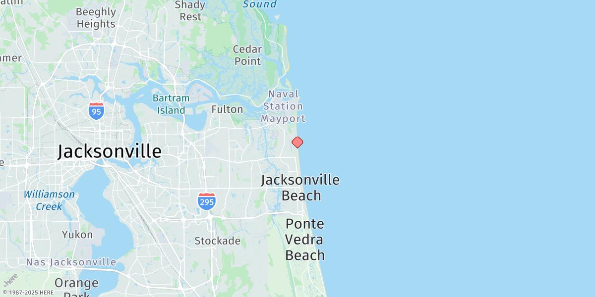 Map of Atlantic Beach
