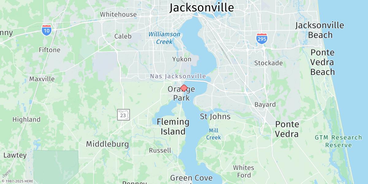 Map of Orange Park Landing, Orange Park