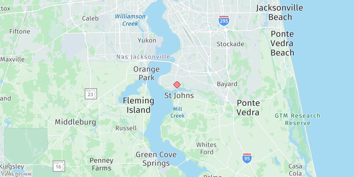 Map of Julington Creek