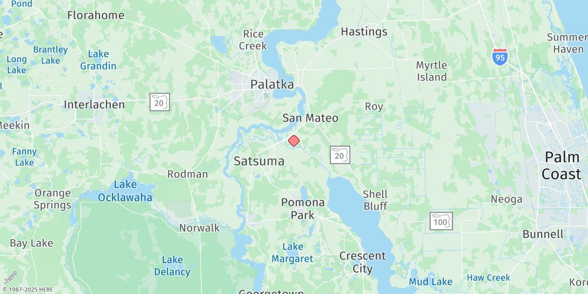 Map of Sutherlands Still, Dunns Creek