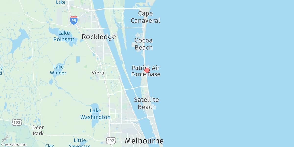 Map of Patrick Air Force Base