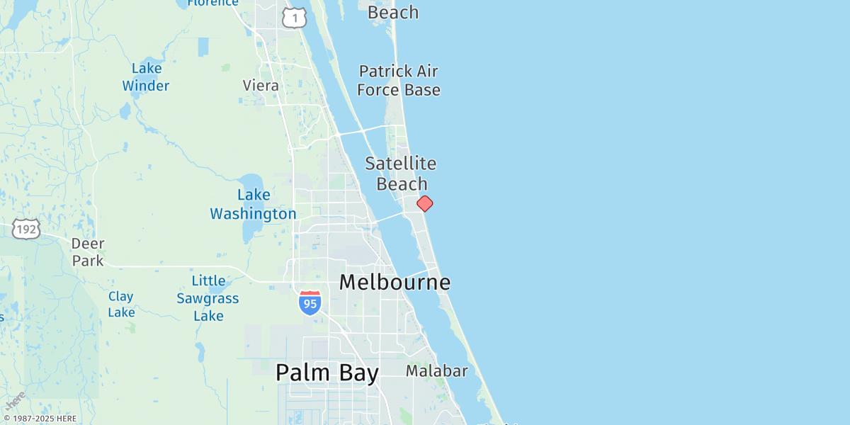 Map of Canova Beach