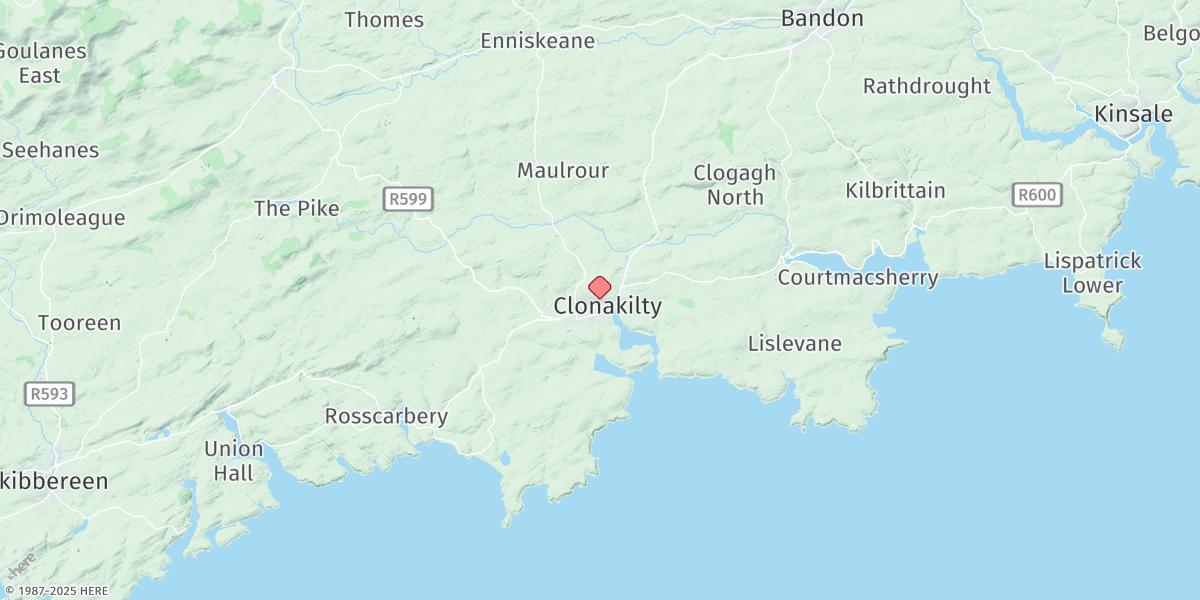 Map of Clonakilty Bay