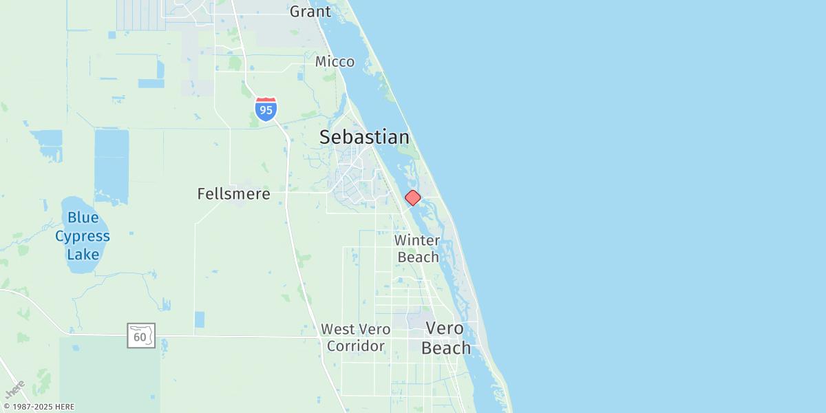 Map of Wabasso