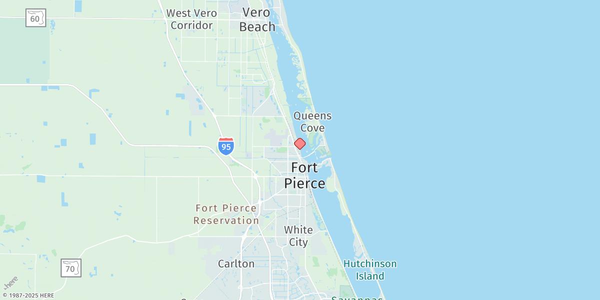 Map of St. Lucie