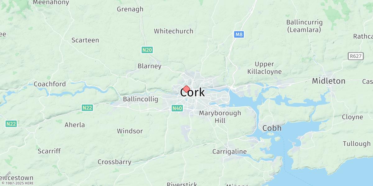 Map of Cork City
