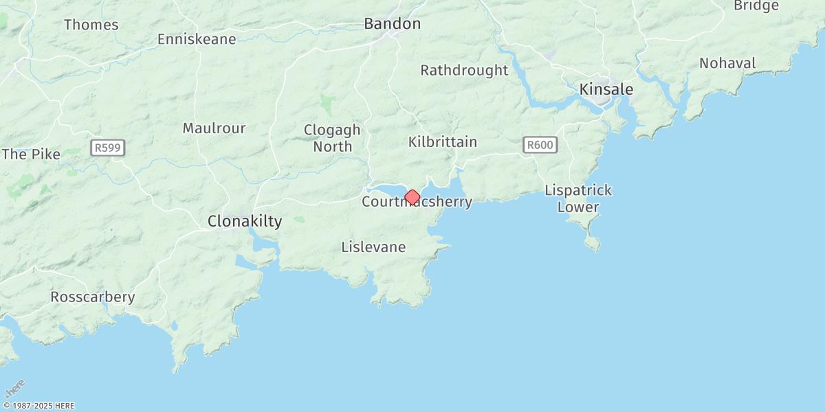 Map of Courtmacsherry